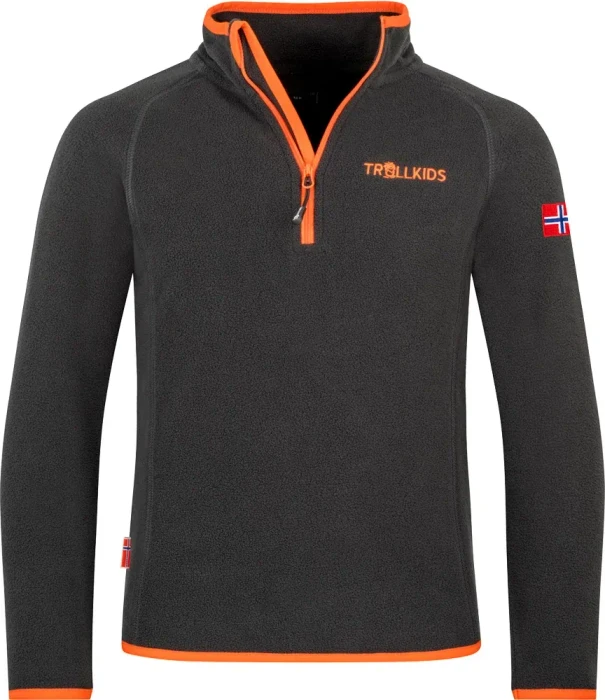 Trollkids Nordland Half Zip Pullover schwarz (Junior)