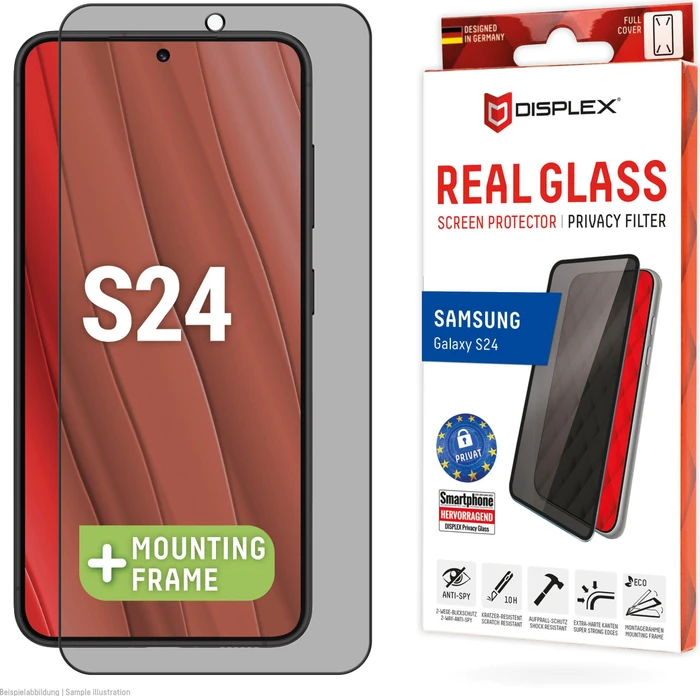 Displex Real Glass Full Cover Privacy für Samsung Galaxy S24