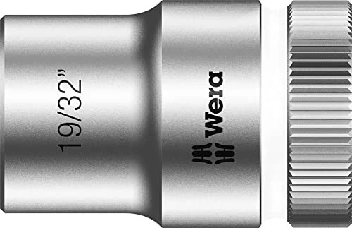 Wera 8790 HMC Zyklop Außensechskant Steckschlüssel 1/2" zöllig, 19/32"x37mm