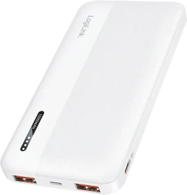 LogiLink Powerbank 10000mAh PD 20W 2x USB-A + USB-C weiß