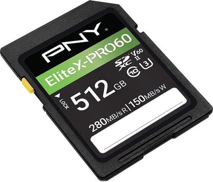 PNY EliteX-PRO 60 R280/W150 512GB, UHS-II U3, Class 10