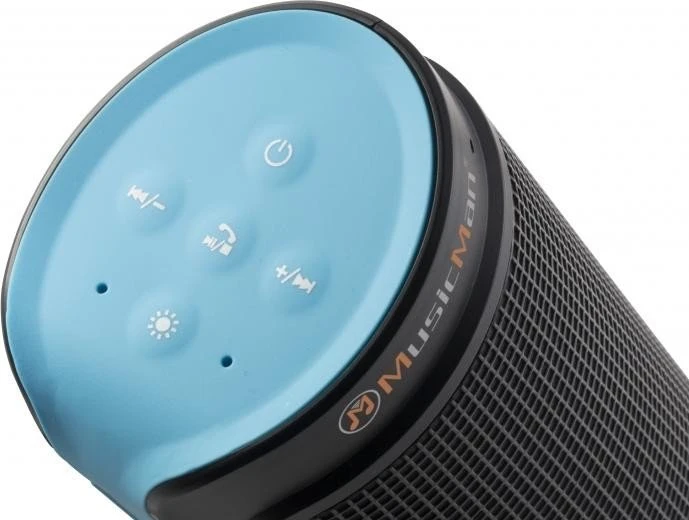 Technaxx MusicMan Bluetooth LED Light Soundstation BT-X26 schwarz/blau