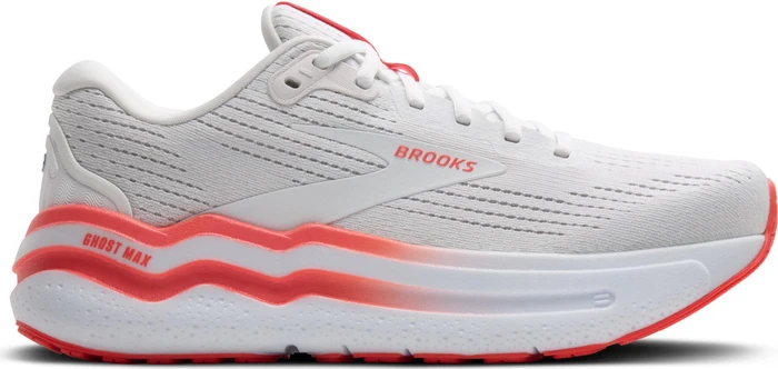 Brooks Ghost Max 2 white/hot coral (Damen)