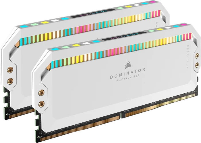 Corsair Dominator Platinum RGB weiß UDIMM 64GB Kit, DDR5-5200, CL40-40-40-77