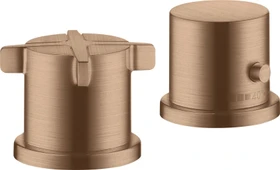 Hansgrohe Axor Citterio E 2-Loch Wannenarmatur mit Thermostat brushed red gold