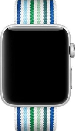 Apple Nylon-Armband gestreift für Apple Watch 42mm blau