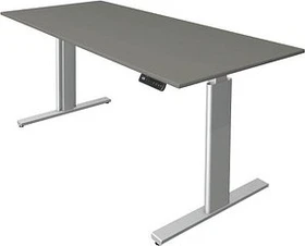 Kerkmann Move 3 elektrisch höhenverstellbarer Sitz-Steh-Schreibtisch 180x80cm graphit/silber