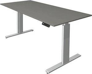 Kerkmann Move 3 elektrisch höhenverstellbarer Sitz-Steh-Schreibtisch 180x80cm graphit/silber