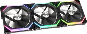 Lian Li Uni Fan SL120 RGB, schwarz, LED-Steuerung, Lüftersteuerung, 120mm, 3er-Pack