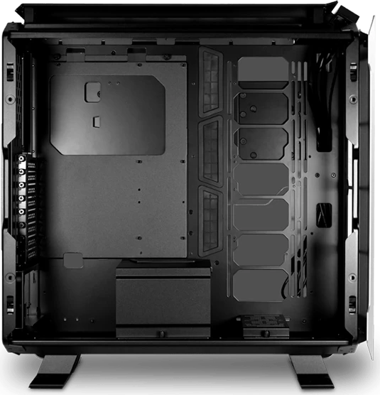 Lian Li Odyssey X, silber, Glasfenster