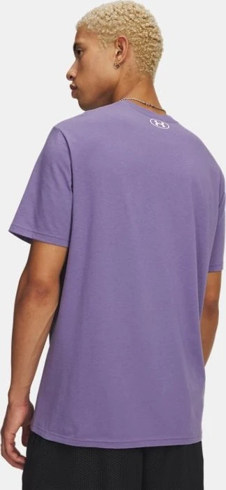 Under Armour Sportstyle Left Chest Funktionsshirt kurzarm purple luxe/white (Herren)