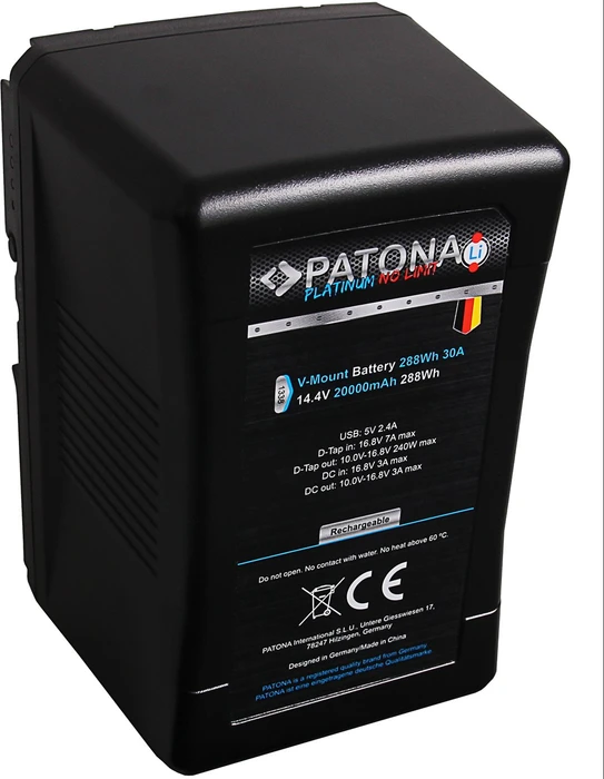 Patona Platinum Akku V-Mount 20A 288Wh für Sony BP-290W