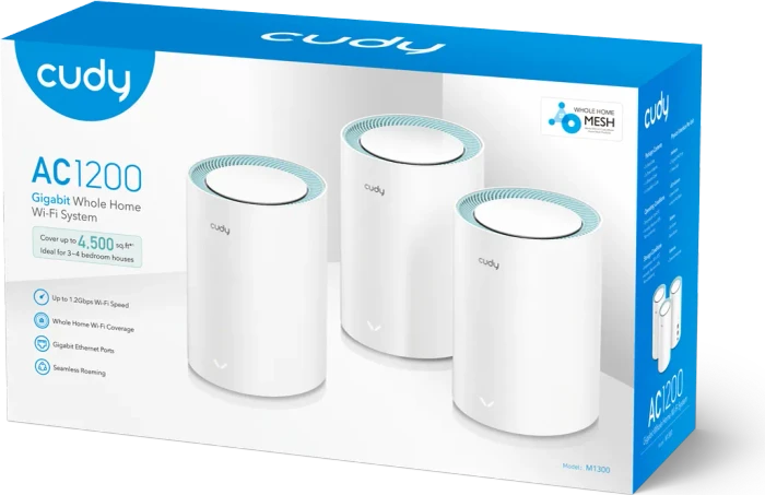 Cudy M1300, AC1200, 3er-Pack