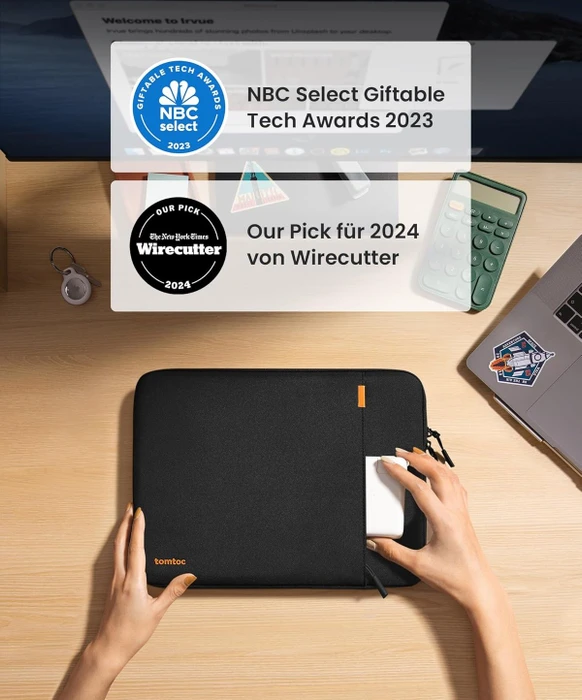 tomtoc Defender-A13, Laptophülle, Notebooks bis 13.3", schwarz