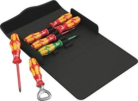 Wera Kraftform Plus Serie 100 VDE iS/7 Set 3 Schraubendrehersatz inkl. Tasche, 7-tlg.