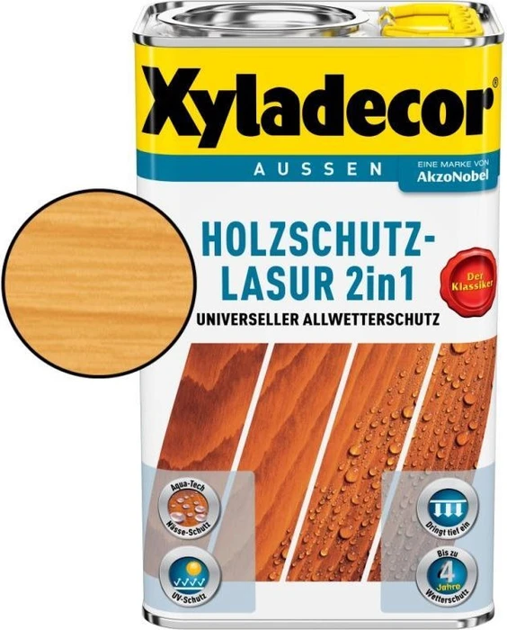 Xyladecor Holzschutz-Lasur kiefer, 2.5l