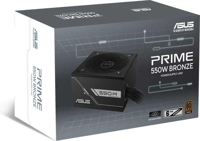 ASUS PRIME Bronze, PRIME-550B-BLACK, schwarz, 550W, ATX