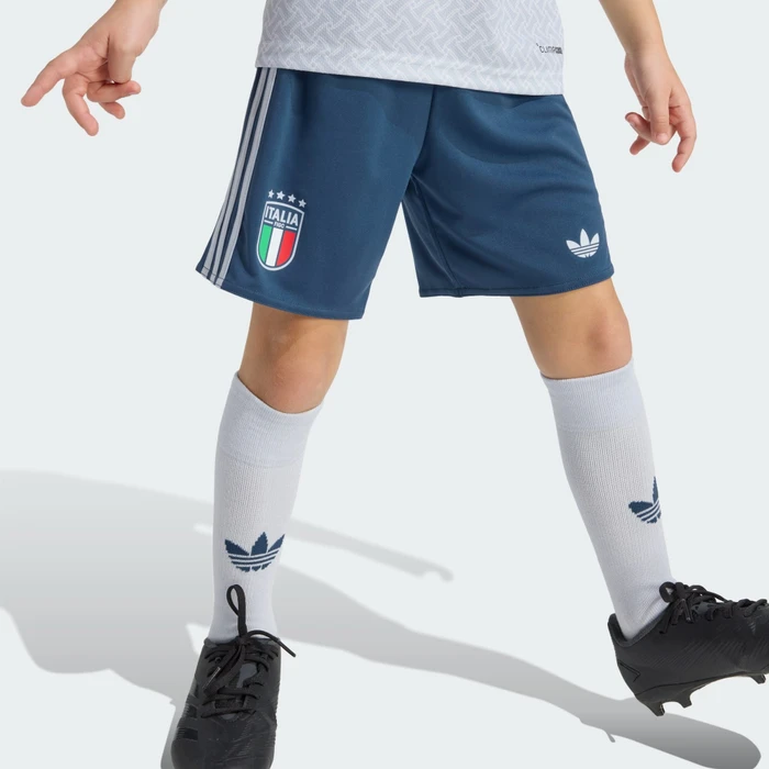 adidas Italien 2026 Auswärtsausrüstung kurzarm aeroblue (Junior)