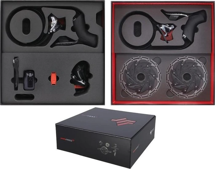 SRAM Red eTap AXS HRD mit hydraulischen Scheibenbremsen Komplettgruppe 1x12