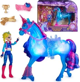 Spin Master Unicorn Academy - Train and Glow River mit Isabel