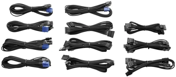 Corsair HX/TXM/CXM Sleeved Modular Upgrade-Kit, schwarz