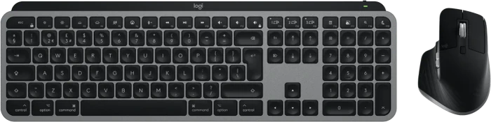 Logitech MX Keys S Combo for Mac, Space Gray, schwarz/grau, Logi Bolt, USB/Bluetooth, UK
