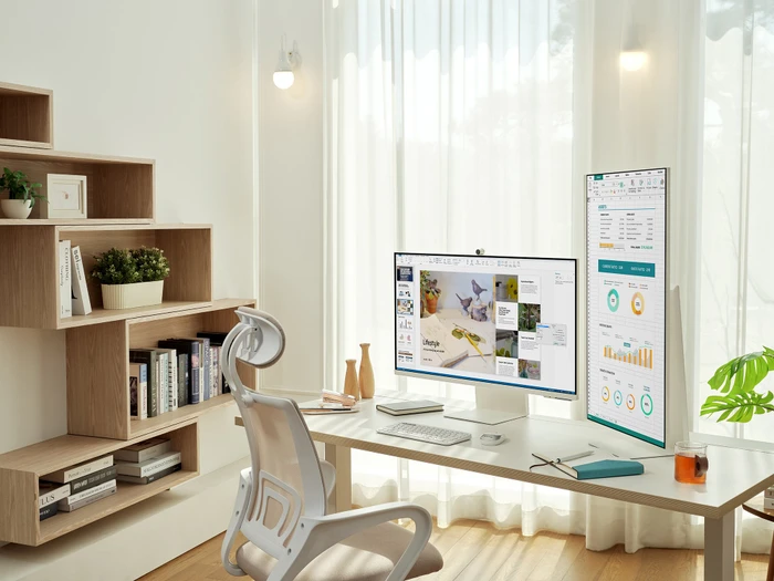 Samsung Smart Monitor M8 M80C Warm White, 27"