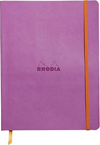 Rhodia Rhodiarama Notizbuch, 190x250mm, liniert, Softcover, lila, 80 Blatt