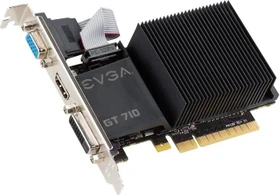 EVGA GeForce GT 710 passiv, 1GB DDR3, VGA, DVI, HDMI