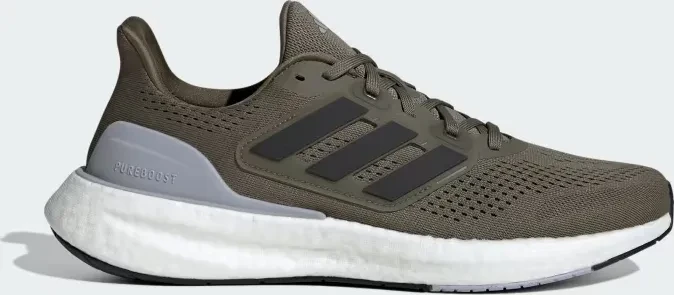 adidas Pureboost 23 olive strata/core black/halo silver (Herren)