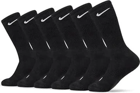 Nike Everyday Cushioned Crew Socken schwarz/weiß, 6 Paare