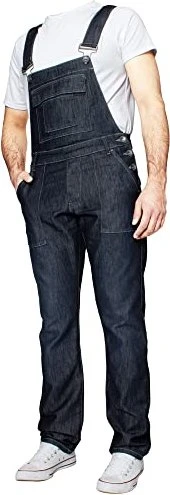 Enzo Harlem Latzhose Jeans dark blue (Herren)