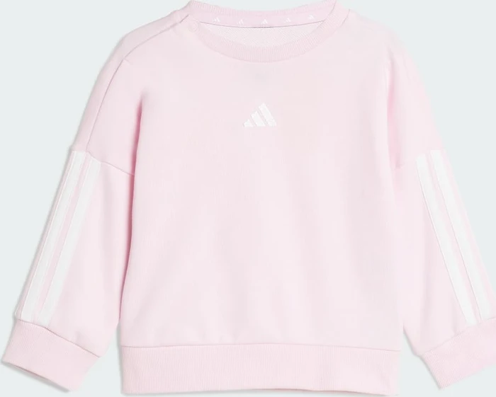 adidas Essentials Trainingsanzug clear pink/white (Junior)