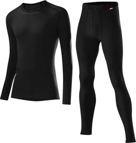 Löffler Transtex Warm Shirt und Hose Set langarm schwarz (Herren)