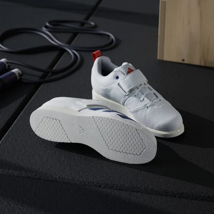 adidas Powerlift 5 cloud white/dark blue/royal blue