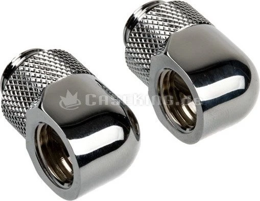 Corsair Hydro X Series XF Hardline, Winkeladapter 90° G1/4", chrome, 2er-Pack