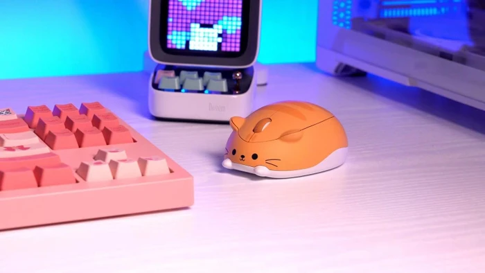 Akko x Waigua Cat Theme Wireless Mouse, Orange Kate, USB
