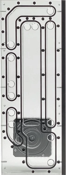 Stealkey Customs Lian Li O11D XL SK-Crossflow Distro-Plate, Verteilerplatte inkl. D5/DDC Adapter