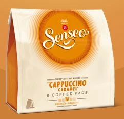 Douwe Egberts Senseo Cappuccino Caramel Kaffeepads, 80 Stück (10x 8 Stück)