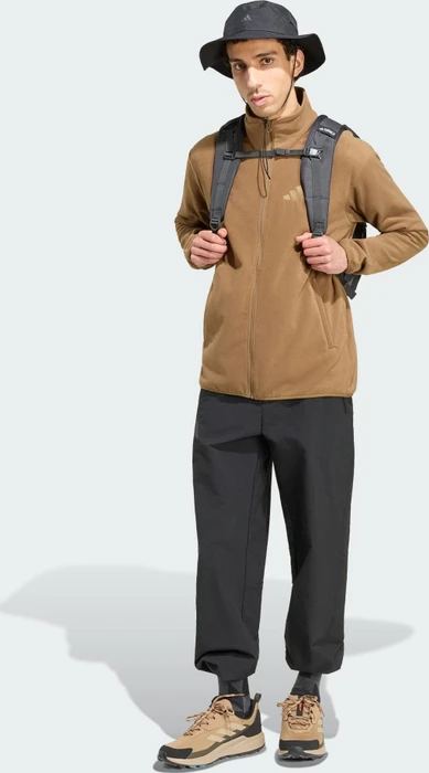 adidas Terrex Multi Essentials Fleece Jacke brown oxide (Herren)