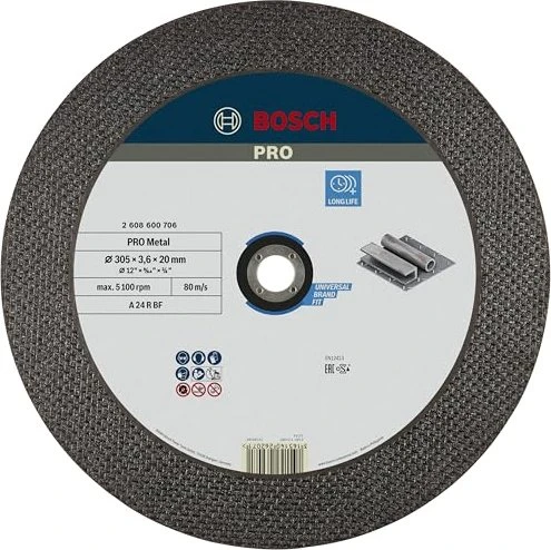 Bosch Professional A24RBF Expert for Metal Trennscheibe, 300x3.5x20mm, 1 Stück