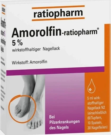 Amorolfin-ratiopharm 5% wirkstoffhaltiger Nagellack, 5ml