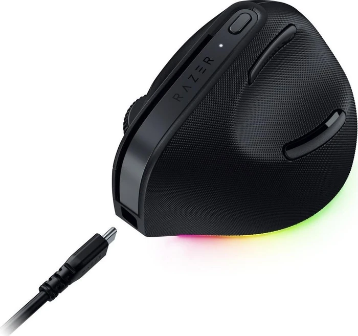 Razer Pro Click V2 Vertical Edition Wireless Mouse, schwarz, USB/Bluetooth