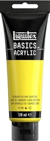 Liquitex Basics Acrylic cadmium yellow light hue, 118ml