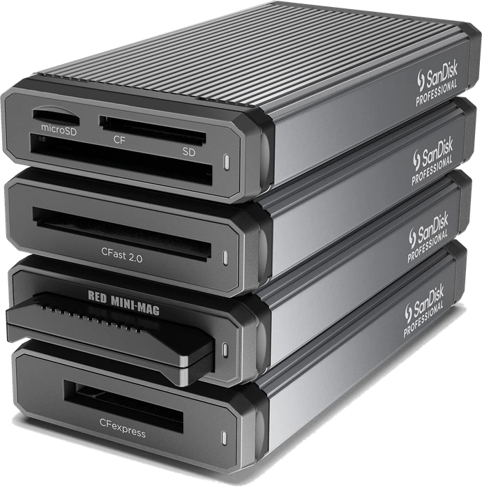 SanDisk Professional PRO-Reader Multi Card Multi-Slot-Cardreader, USB-C 3.1 [Buchse]