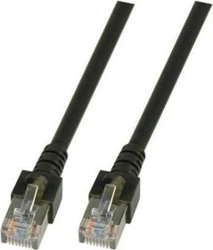 EFB Elektronik CCA Patchkabel, Cat5e, SF/UTP, RJ-45/RJ-45, 0.5m, schwarz