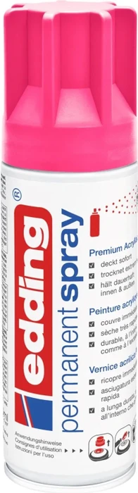 edding 5200 Permanentspray Premium-Acryllack neonpink matt, 200ml