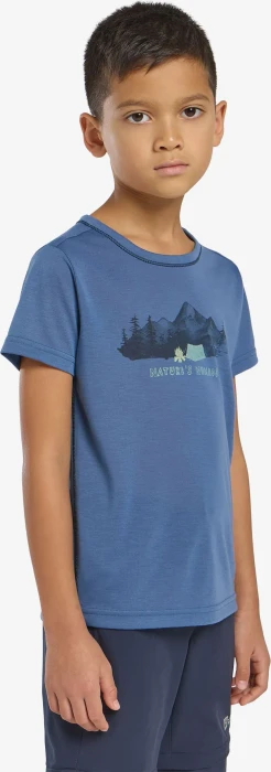 Jack Wolfskin Hiking Graphic Funktionsshirt kurzarm evening sky (Junior)
