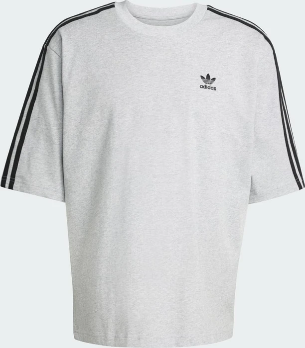 adidas Adicolor Oversized T-Shirt kurzarm medium grey heather/black (Herren)