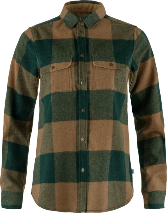 Fjällräven Canada Hemd langarm deep patina/buckwheat brown (Damen)